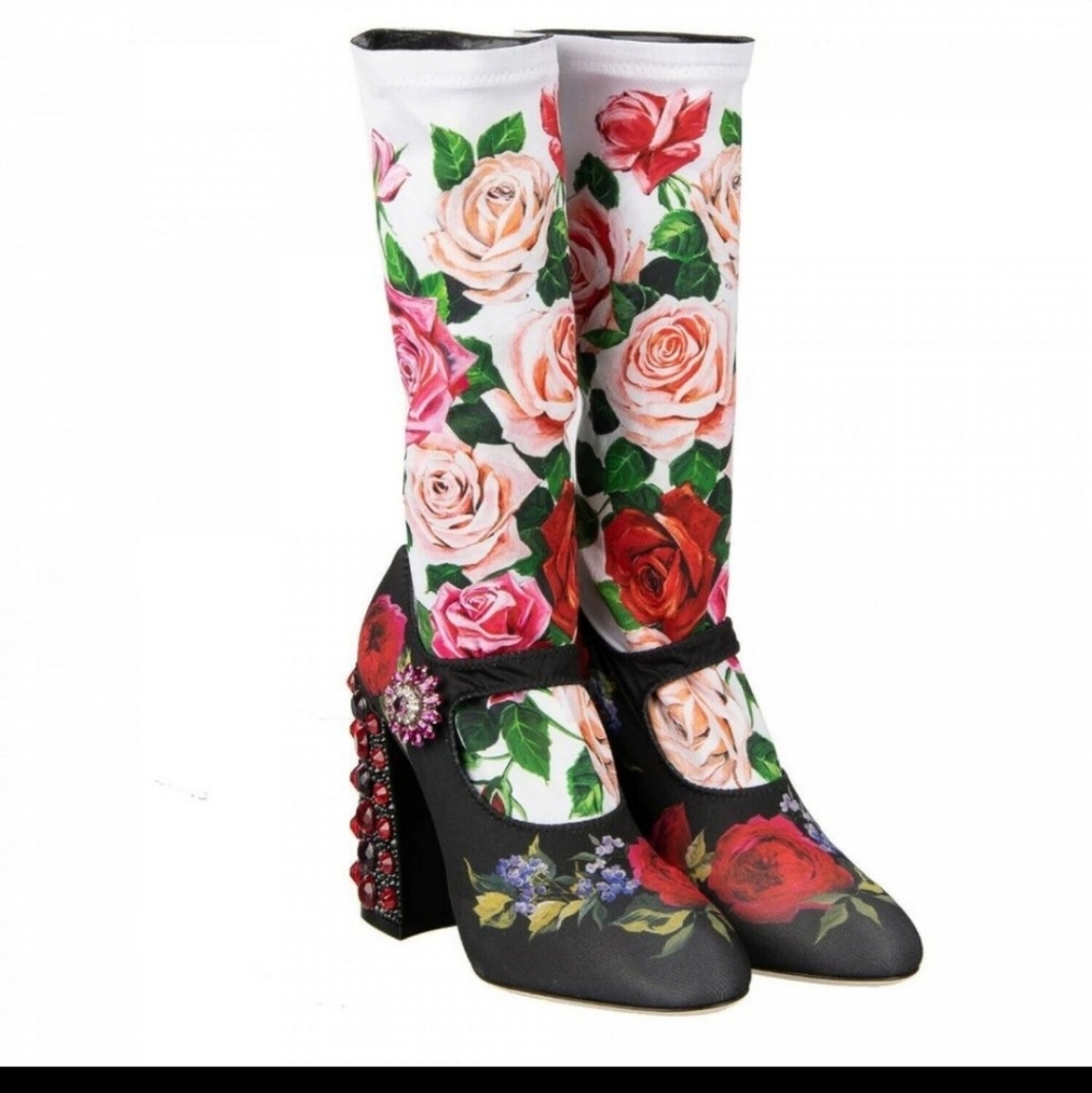 Dolce gabbana floral boot